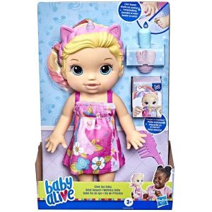 Boneca Baby Alive Dia de Princesa Rosa Loira F3564 - Hasbro