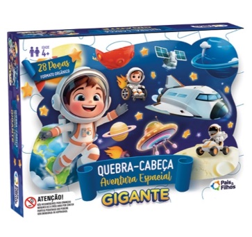 Quebra-Cabeça 28 Peças Aventura Espacial 10796.1 - Pais & Filhos