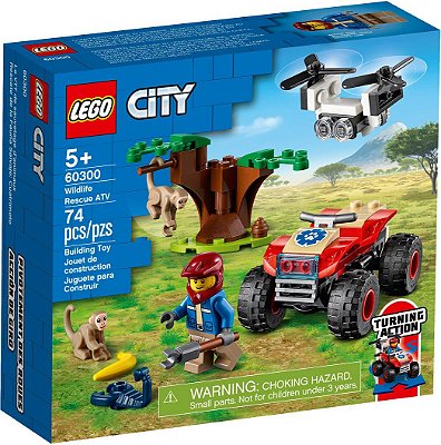 Lego Quadriciclo Para Salvar Animais Selvagens 60300 - Lego