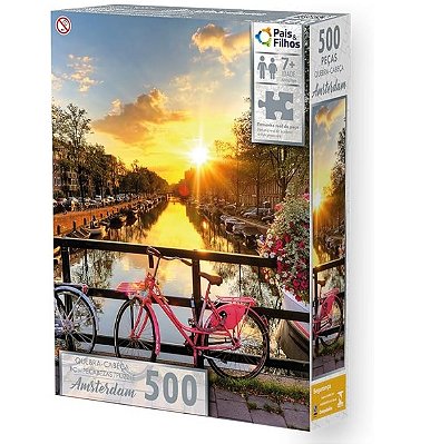Quebra-Cabeça 500 Peças Amsterdam 0863.1 - Pais & Filhos
