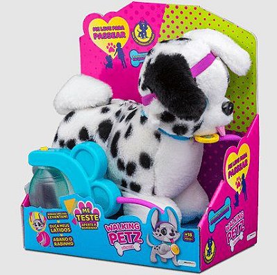 Cachorrinho Dálmata Walking Petz com Som BR1421 - Multikids
