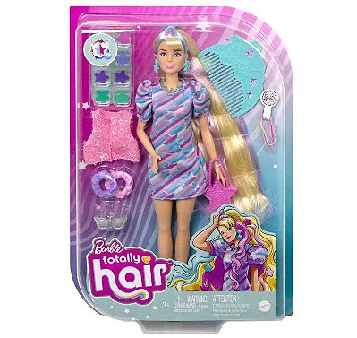 Barbie Totally Hair Vestido Estrela HCM88 - Mattel