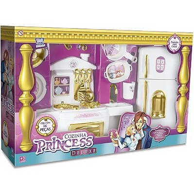 Conjunto Cozinha Princess Deluxe 14 Peças 7913 - Zuca Toys