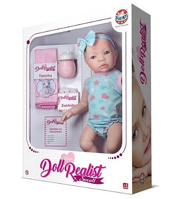 Boneca Bebê Reborn Eloise Coleção Doll Realist - Sid-nyl - Happily  Brinquedos