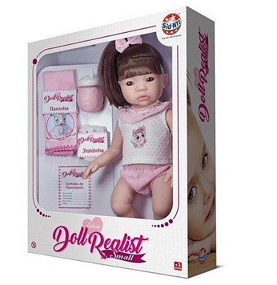 Boneca Coleção Doll Realist Small com Cabelo 1184 - Sid-Nyl