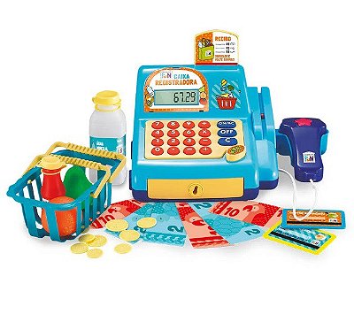 Caixa Registradora Azul Creative Fun BR386 - Multikids