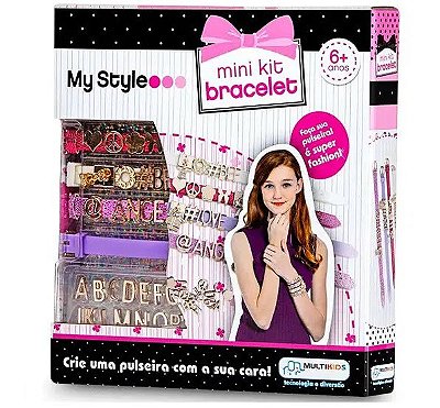 My Style Mini Kit Pulseiras Bracelete com Letras BR100 - Multikids