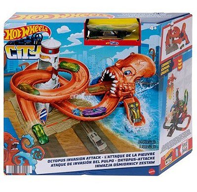 Hot Wheels City Pista Ataque do Polvo HDR31 - Mattel