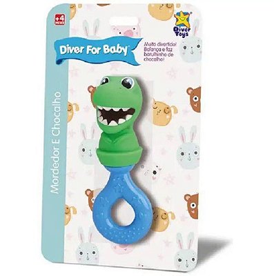 Diver For Baby Mordedor Chocalho Dino 8173 - Divertoys