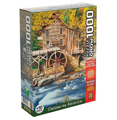 Puzzle 1000 peças Casa no Lago - Loja Grow