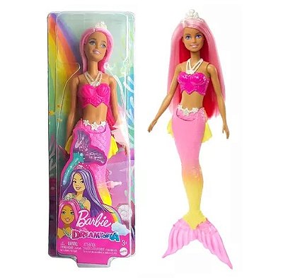Barbie Fantasy Dreamtopia Sereia Cauda Articulada Sortida HGR08 - Mattel