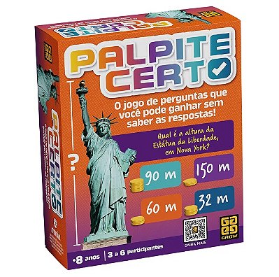 Jogo Palpite Certo 04358 - Grow