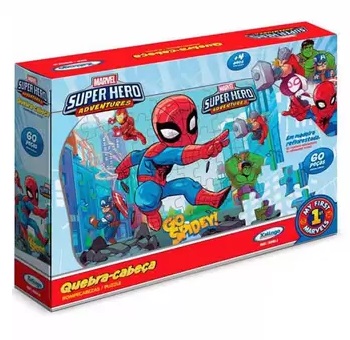 Quebra-Cabeça 60 Peças Super Hero Adventures 53921 - Xalingo