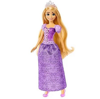 Boneca Princesa Disney Saia Cintilante Rapunzel HLW03 - Mattel