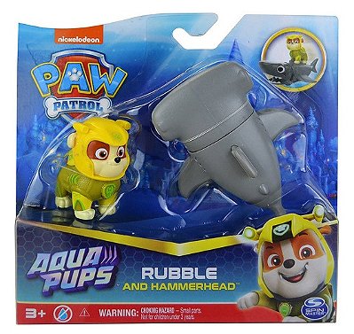 Patrulha Canina Aqua Pups Rubble e Cabeça de Martelo 3470 - Sunny