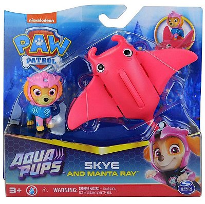Patrulha Canina Aqua Pups Skye e Arraia 3470 - Sunny