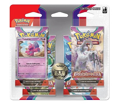 Pokémon Blister Quádruplo Escarlate e Violeta 2 Evoluções em Paldea Sortidos 33198 - Copag