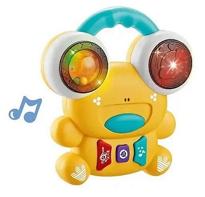 Brinquedo Piano Musical Animal Rosa Sons Educativo - Braskit