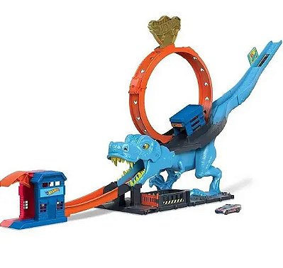 Hot Wheels City Pista do T-Rex Devorador HKX42 - Mattel