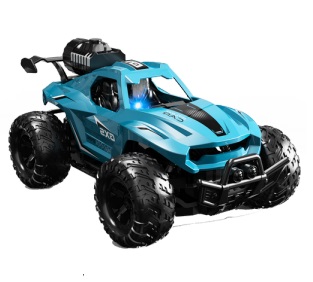 Carrinho De Controle Remoto Monster Truck Azul Polibrinq