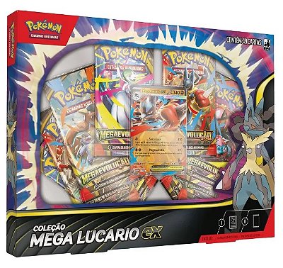 Pokémon Box EX Mega Lucário 35576 - Copag