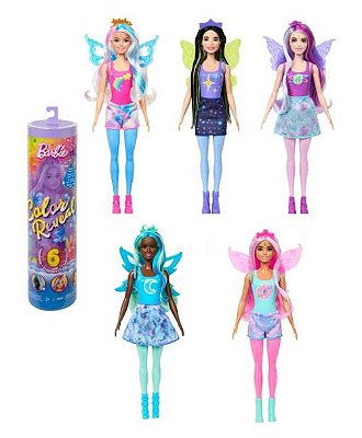 Boneca Barbie Color Reveal Galáxia Arco-Íris HNX06 - Mattel