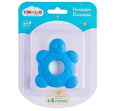 Mordedor de Silicone Tartaruga Azul 82252 - Pimpolho