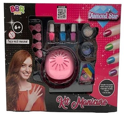 Kit Manicure Infantil Diamond Star R3323 - BBR Toys