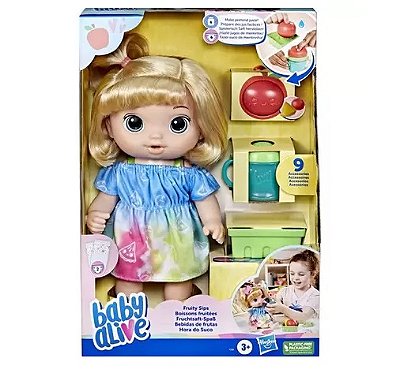 Boneca Baby Alive Hora do Suco Loira F7356 - Hasbro