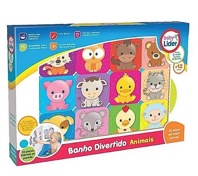 Banho Divertido Animais 5692 - Líder Brinquedos