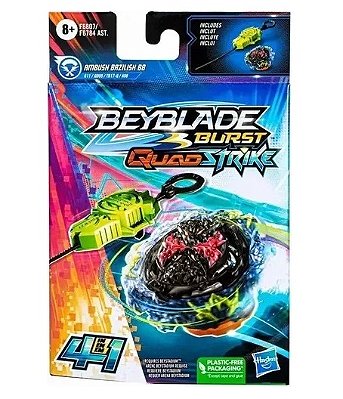 Peão Beyblade Quad Strike Ambush Bazilisk F6807 - Hasbro