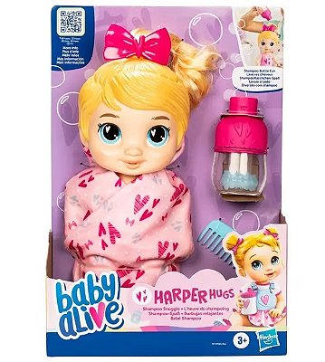 Baby Alive Bebê Shampoo Loira F9119 - Hasbro