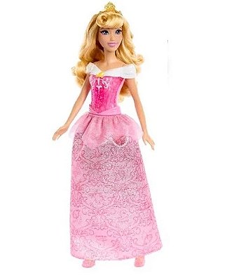 Boneca Princesa Disney Saia Cintilante Aurora HLW02 - Mattel