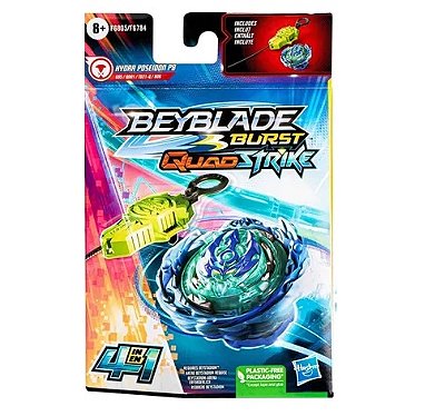 Peão Beyblade Quad Strike Hydra Poseidon F6805 - Hasbro