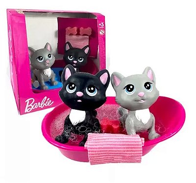 Mini Pets da Barbie Gatinhas Hora do Banho 1298 - Pupee