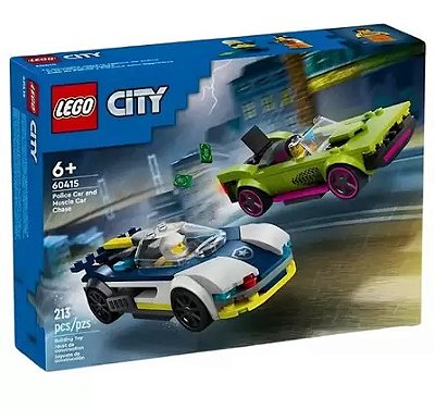 Lego City Perseguição de Carro da Polícia e Muscle Car 60415 - LEGO
