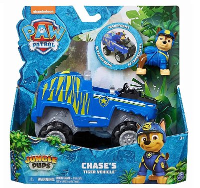 Patrulha Canina Jungle Pups Veículo Tigre do Chase 3584 - Sunny