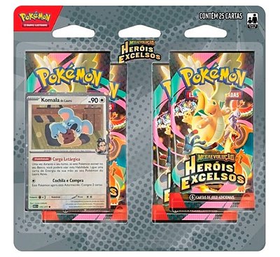 Pokémon Blister Quádruplo ME02.5 Heróis Excelsos 36440 Sortidos - Copag