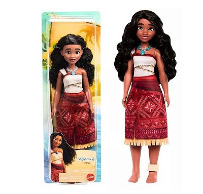 Boneca Princesas Disney Moana 2 JBT33 - Mattel