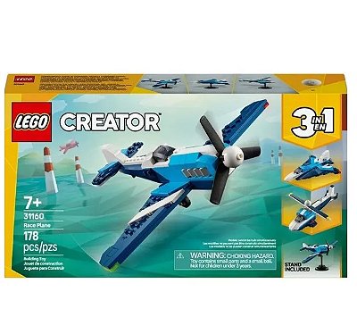 Lego Creator 3 em 1 Aeronave: Avião de Corrida 31160 - LEGO