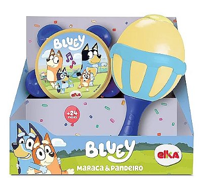 Kit Musical Maraca e Pandeiro Bluey 1313 - Elka