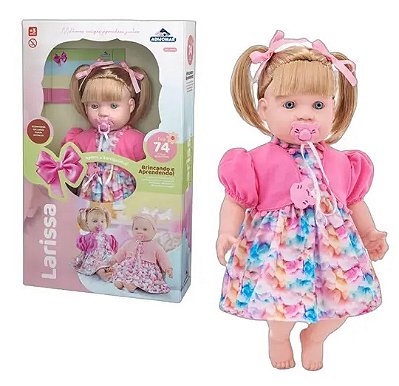 Boneca Larissa com Cabelo 74 Frases 499 - Adijomar