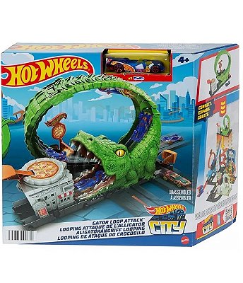 Hot Wheels City Pista Ataque do Crocodilo HKX39 - Mattel