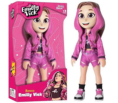 Boneca Emilly Vick Dos Rosa 1270 - Baby Brink