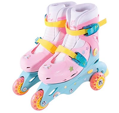 Patins Ajustável Tri-Line Unicórnio com Acessórios TL-01U (26-29) - Fênix