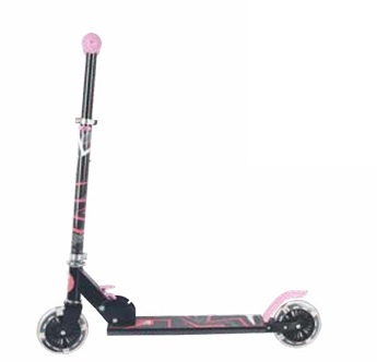 Patinete 02 Rodas Rosa com Luz PTL-02R - Fênix