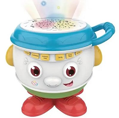 Tambor Mágico com Luz, Som e Atividades FP24237 - Zippy Toys