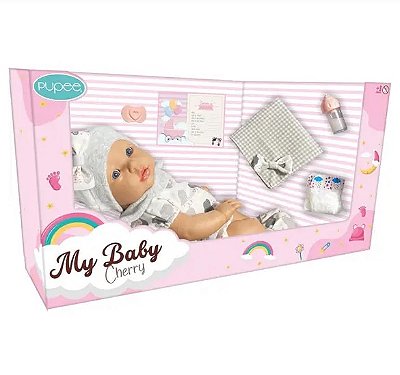 Boneca My Baby Cherry Cuidados 1183 - Pupee