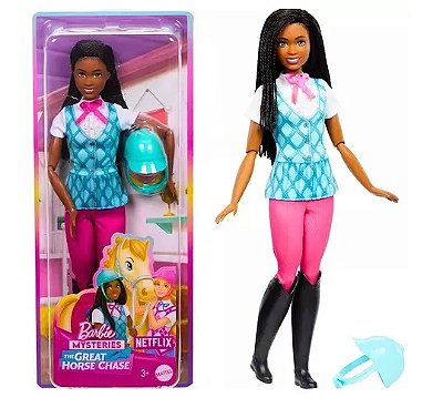 Boneca Barbie Brooklyn Equitação HXJ39 - Mattel