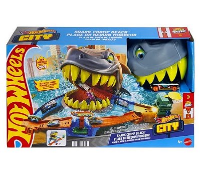 Hot Wheels Pista City Ataque Mordida do Tubarão JHL96 - Mattel